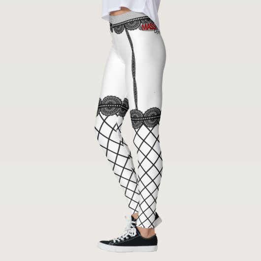 Schwarze Fishnet-Leggings Leggings (Links)
