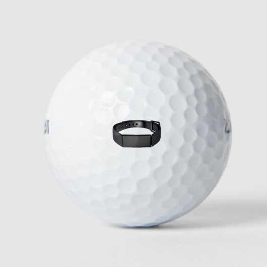 Schwarze Fitness Golfball (Vorderseite)