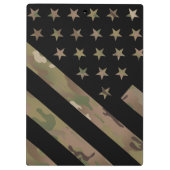 Schwarze Flagge der Waldtarnungs-I Klemmbrett (Rückseite)