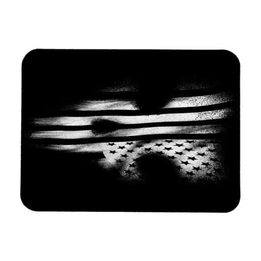 Schwarze Flagge Magnet (Horizontal)