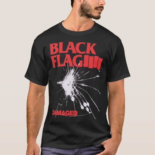 Schwarze Flagge - Premium-T - Shirt beschädigt (Vorderseite)