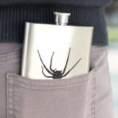 Schwarze Flasche Flachmann (Beispiel)