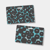 Schwarze Flaute-Monster Ausweis (Vorder- & Rückseite)