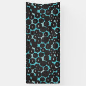 Schwarze Flaute-Monster Banner (Vertikal)