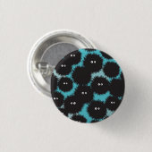 Schwarze Flaute-Monster Button (Vorne & Hinten)