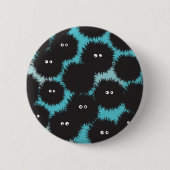 Schwarze Flaute-Monster Button (Vorderseite)