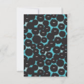 Schwarze Flaute-Monster Dankeskarte (Vorderseite)