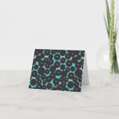 Schwarze Flaute-Monster Einladung (Rückseite)