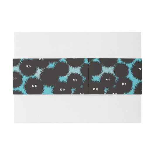 Schwarze Flaute-Monster Einladungsbanderole (Rückseitenbeispiel)