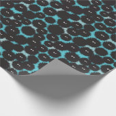 Schwarze Flaute-Monster Geschenkpapier (Ecke)