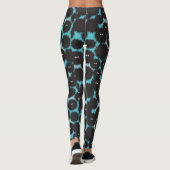Schwarze Flaute-Monster Leggings (Rückseite)