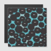 Schwarze Flaute-Monster Magneteinladung (Vorne/Hinten)