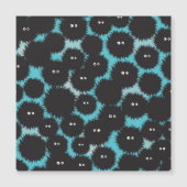 Schwarze Flaute-Monster Magneteinladung (Vorderseite)