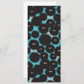 Schwarze Flaute-Monster Menükarte (Vorne/Hinten)