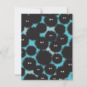 Schwarze Flaute-Monster Mitteilungskarte