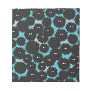 Schwarze Flaute-Monster Notizblock