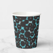 Schwarze Flaute-Monster Pappbecher (Links)