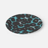 Schwarze Flaute-Monster Pappteller (Schrägansicht)