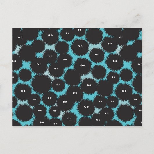 Schwarze Flaute-Monster Postkarte (Vorderseite)