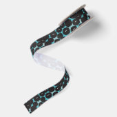 Schwarze Flaute-Monster Satinband (Rückseite)