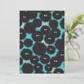 Schwarze Flaute-Monster Save The Date (Stehend Vorderseite)