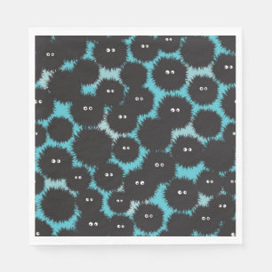 Schwarze Flaute-Monster Serviette