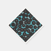 Schwarze Flaute-Monster Serviette (Ecke)