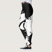 Schwarze Flecken Leggings (Links)