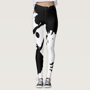 Schwarze Flecken Leggings