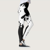 Schwarze Flecken Leggings (Rechts)