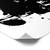 Schwarze Flecken Poster (Ecke)