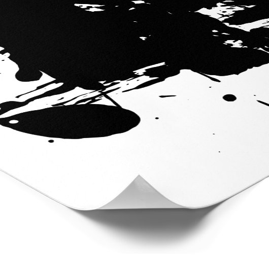 Schwarze Flecken Poster (Ecke)