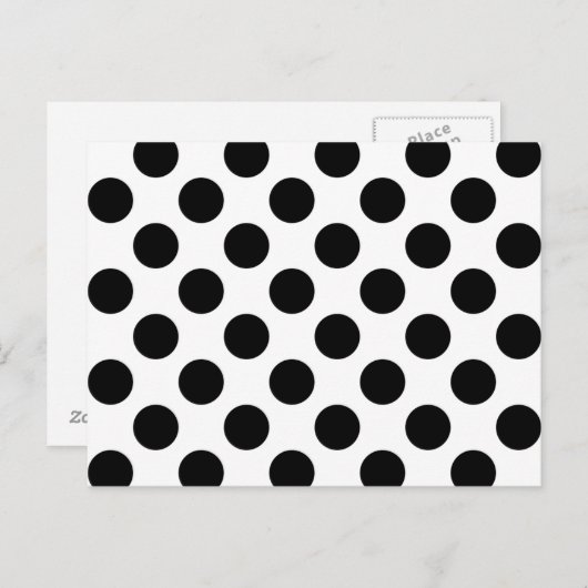 Schwarze Flecken Postkarte (Vorne/Hinten)