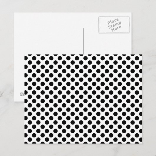 Schwarze Flecken Postkarte (Vorne/Hinten)