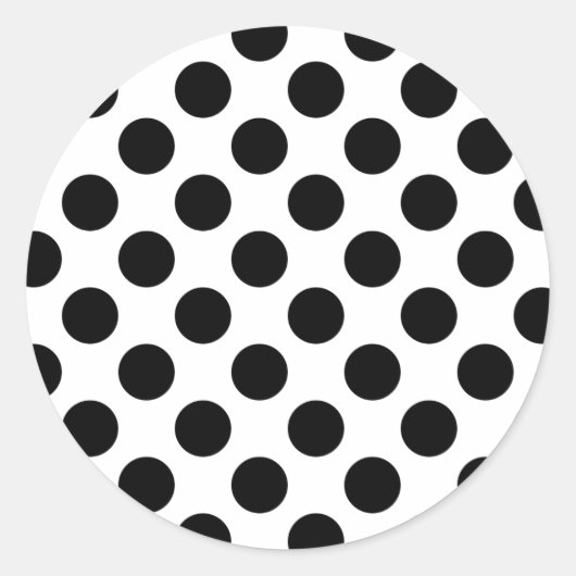 Schwarze Flecken Runder Aufkleber (Vorderseite)