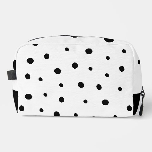 Schwarze Flecken. Waschbeutel (Vorderseite)