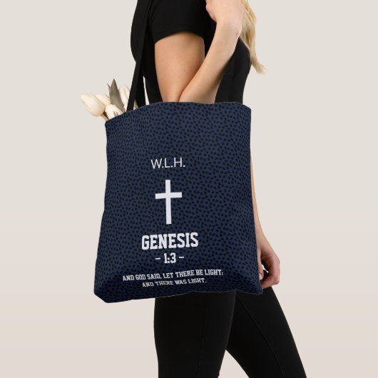 Schwarze Flecks Muster Bibel Kapitel Verse Christl Tasche (Von Nahem)