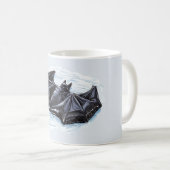 Schwarze Fledermaus Float Strand Kaffeetasse (VorderseiteRechts)