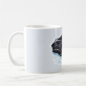 Schwarze Fledermaus Float Strand Kaffeetasse (Links)