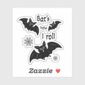 Schwarze Fledermäuse Aufkleber (Blatt)