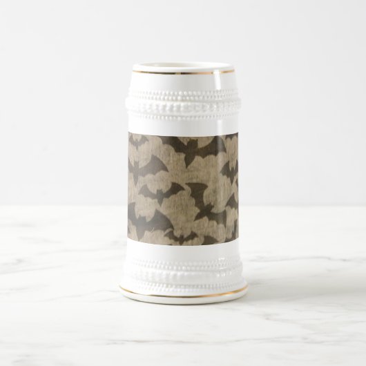 Schwarze Fledermäuse Bierglas (Mittel)