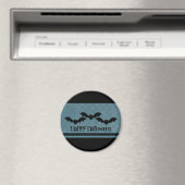 Schwarze Fledermäuse Halloween Magnet, Dunkelblau Magnet (In Situ (Geschirrspüler))