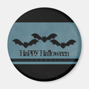Schwarze Fledermäuse Halloween Magnet, Dunkelblau Magnet