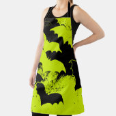 Schwarze Fledermäuse in Fluggelb Schürze (InSitu)