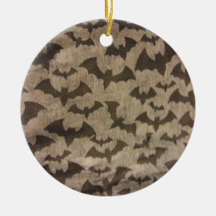 Schwarze Fledermäuse Keramikornament
