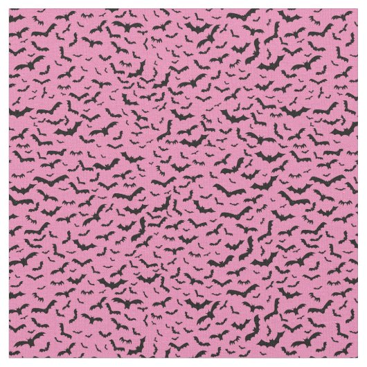 Schwarze Fledermäuse| Rosa Stoff (Nahaufnahme)