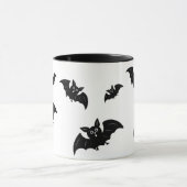 Schwarze Fledermäuse Tasse (Zentrum)