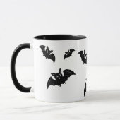 Schwarze Fledermäuse Tasse (Links)
