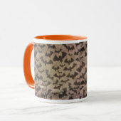 Schwarze Fledermäuse Tasse (Vorderseite Links)