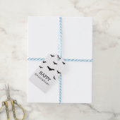 Schwarze Fledermäuse und Niedliches Halloween-Part Geschenkanhänger (Mit Garn)